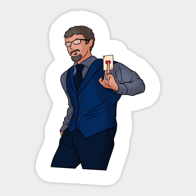 Judge Mentalist Sticker by Big Sexy Digital Nomad